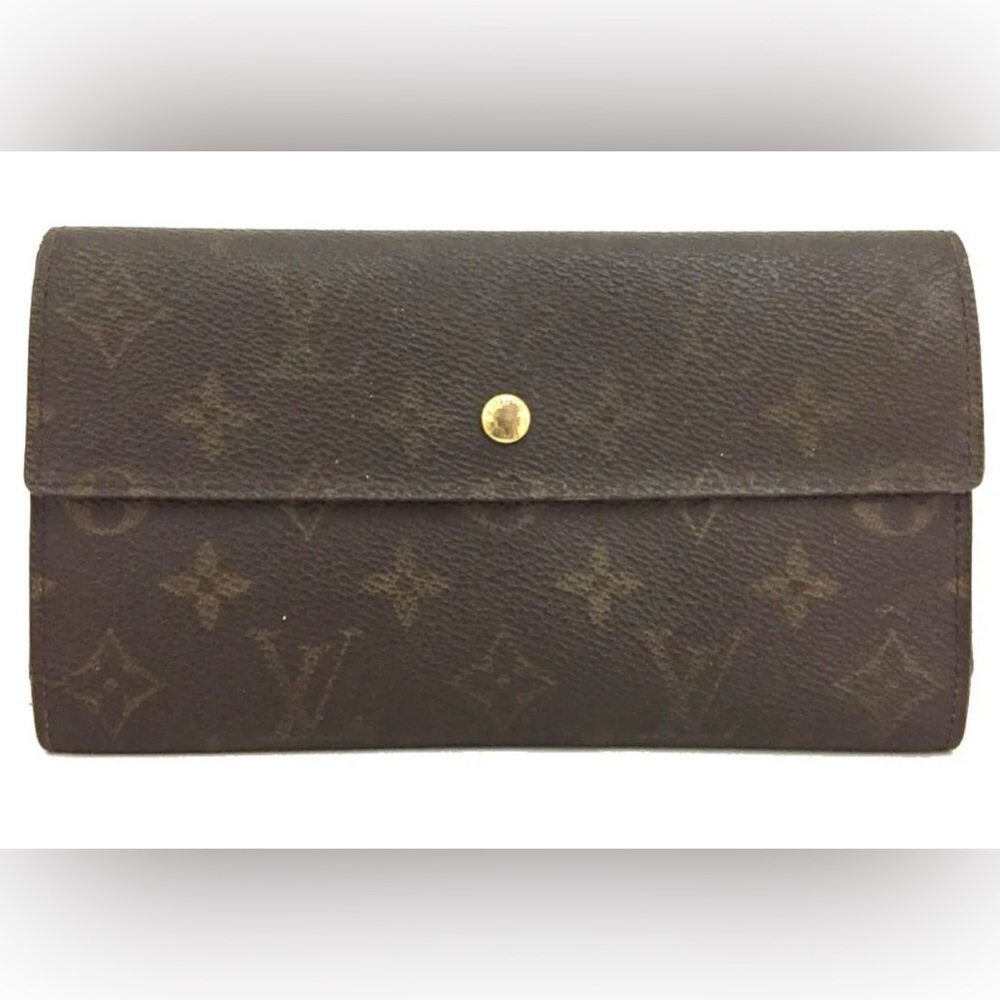 Louis Vuitton Monogram Porte Tresor International Trifold Long Wallet
